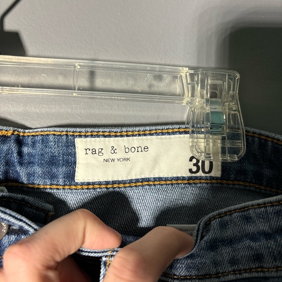 Rag & Bone Nina High-Rise Cigarette Jeans in Clean Peony Size 30 - Picture 4 of 7